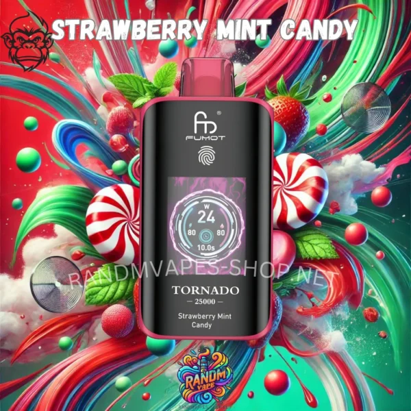 Tornado Vape 25000<br>Strawberry Mint Candy